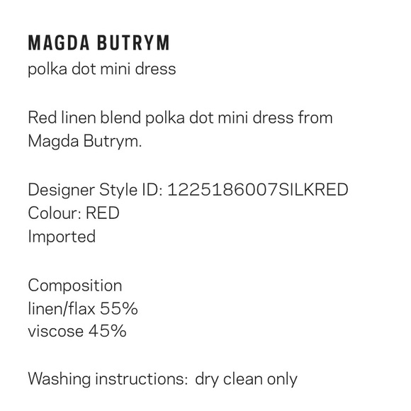 Magda Butrym “Reno” Red Polka Dot Mini Dress - Picture 7 of 8